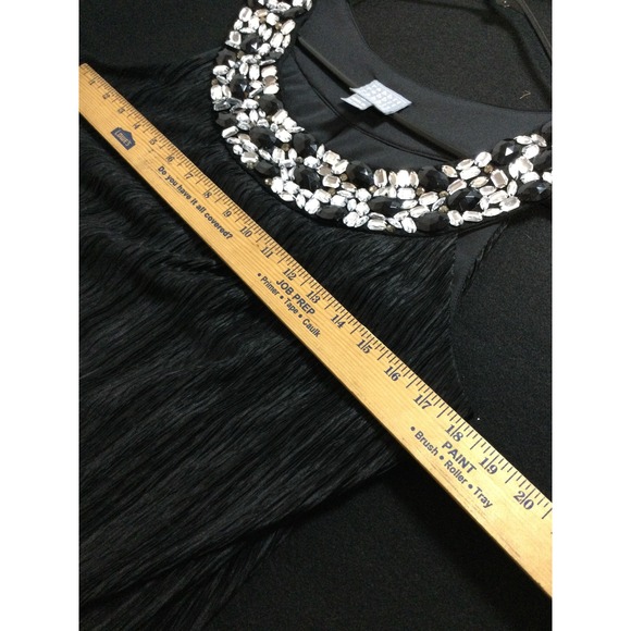 Rabbit Rabbit Rabbit Designs Black Dress Embellished Neck Party Cocktail size 14 - Picture 4 of 6